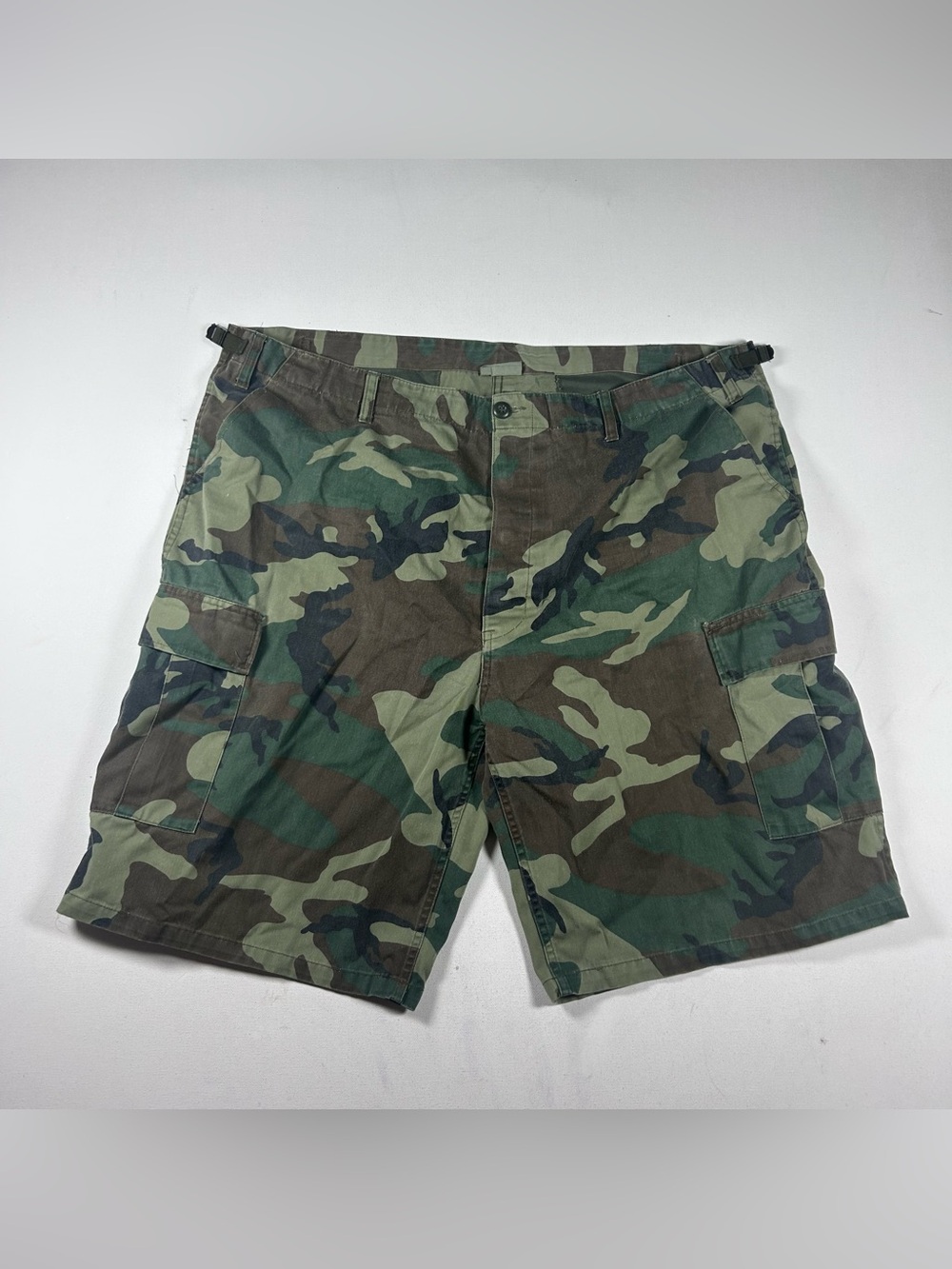 Rothco BDU Shorts Mens 2XL XXL Green Camo Cargo Woodland Camouflage Military